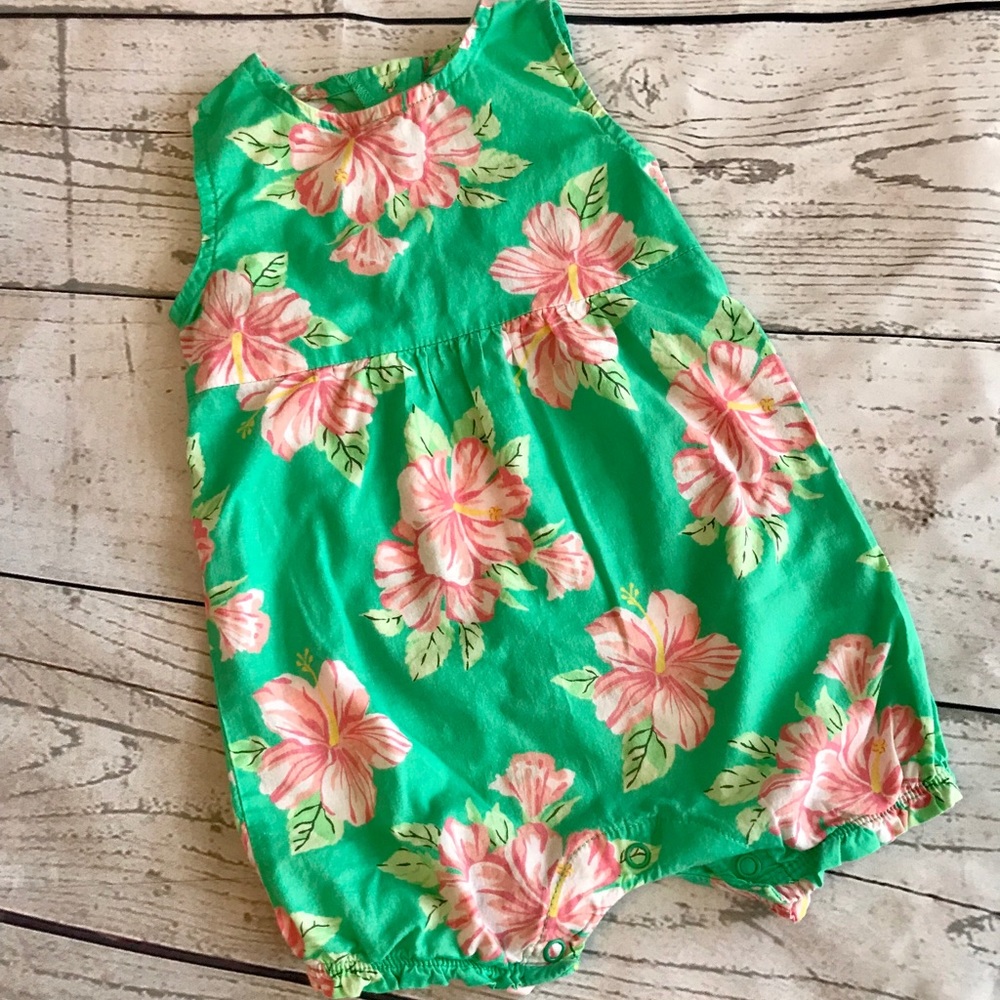Floral summer romper